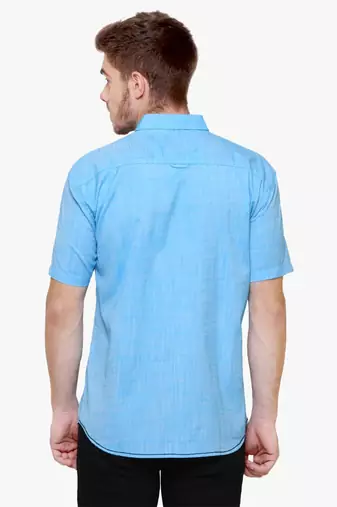 Men's slim fit lyocell casual shirt  | half sleeves shirt for men