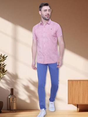 Men's slim fit lyocell casual shirt  | half sleeves shirt for men 3