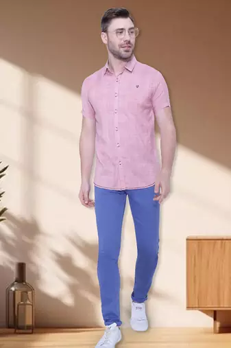 Men's slim fit lyocell casual shirt  | half sleeves shirt for men