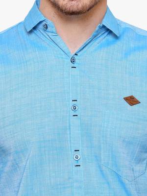 Men's slim fit lyocell casual shirt  | half sleeves shirt for men 4