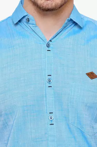 Men's slim fit lyocell casual shirt  | half sleeves shirt for men