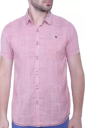 Men's slim fit lyocell casual shirt  | half sleeves shirt for men