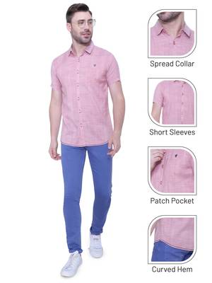 Men's slim fit lyocell casual shirt  | half sleeves shirt for men 5