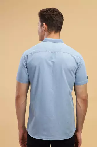 Men's half sleeve smart casual denim shirt | jeans shirt for men