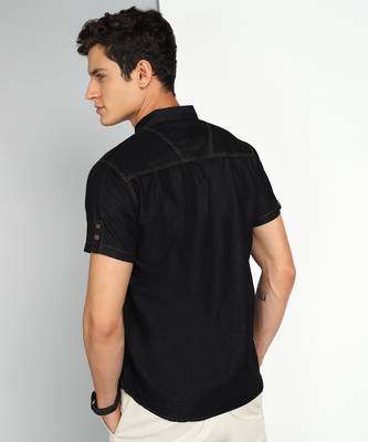 Men's half sleeve smart casual denim shirt | jeans shirt for men 2