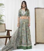 Mint Green Lehenga Set