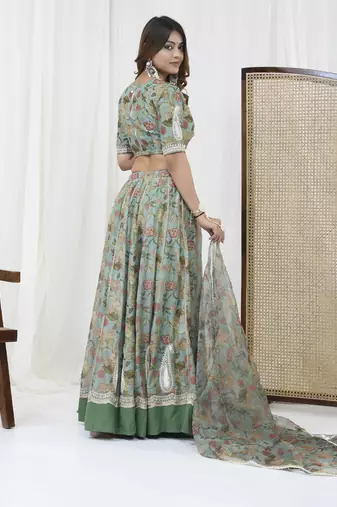Mint Green Lehenga Set