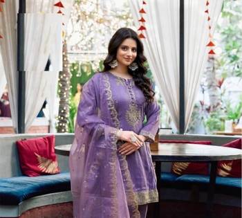 Light purple viscose silk full stitched wedding suits 2