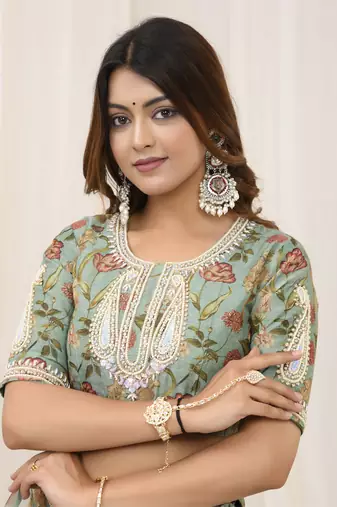 Mint Green Lehenga Set