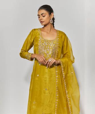 Golden yellow suit set 2