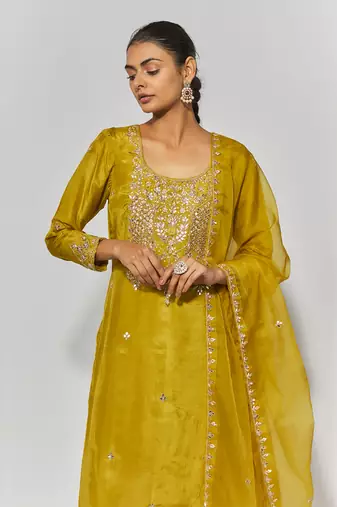 Golden yellow suit set