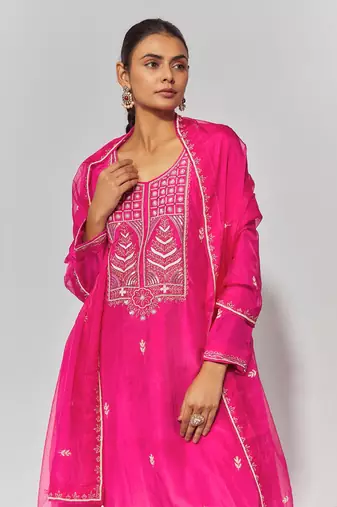 Hot pink suit set