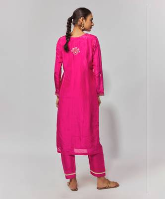 Hot pink suit set 4