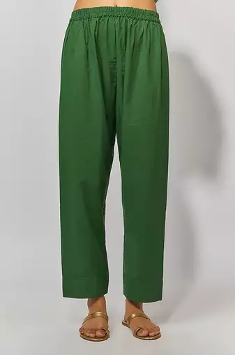 Mint green chanderi kurta set