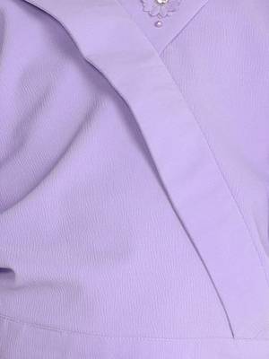 lilac bell sleeves wrap style solid embriodered coord set 5