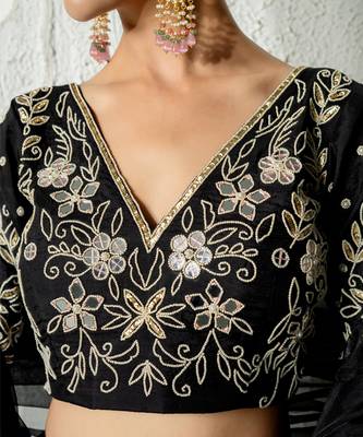 Black Mirror Work Lehenga Set 4