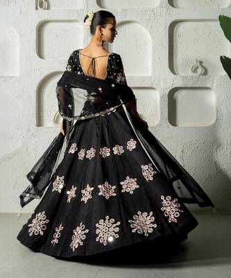 Black Mirror Work Lehenga Set 5