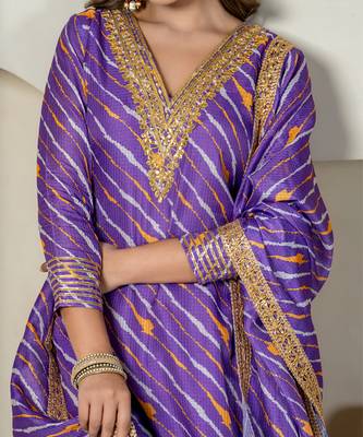 Purple kota doriya sharara set 4