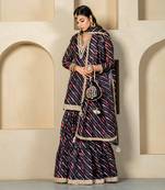 Black kota doriya sharara set