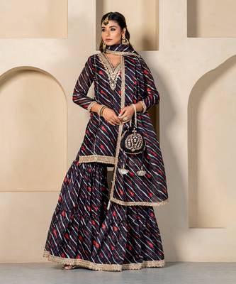 Black kota doriya sharara set 2