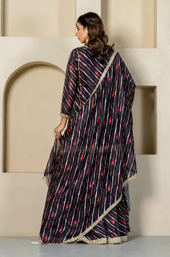 Black kota doriya sharara set