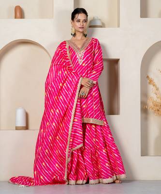 Hot pink kota doriya sharara set 2