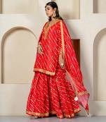 Red kota doriya sharara set