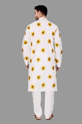 Mens digital print work kurta  kurta-pajama 2