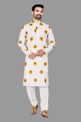 Mens digital print work kurta  kurta-pajama 1