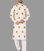 Mens digital print work kurta  kurta-pajama
