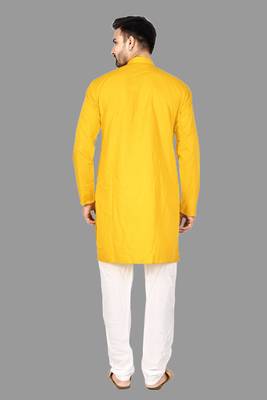 Mens pattern stitched kurta with churidar kurta-pajama 1