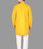 Mens pattern stitched kurta with churidar kurta-pajama