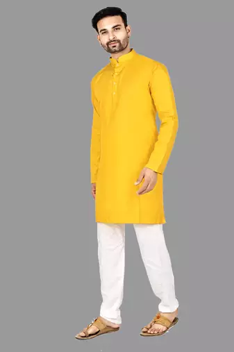 Mens pattern stitched kurta with churidar kurta-pajama