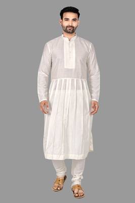 Mens pattern stitched anarkali kurta with churidar kurta-pajama 1