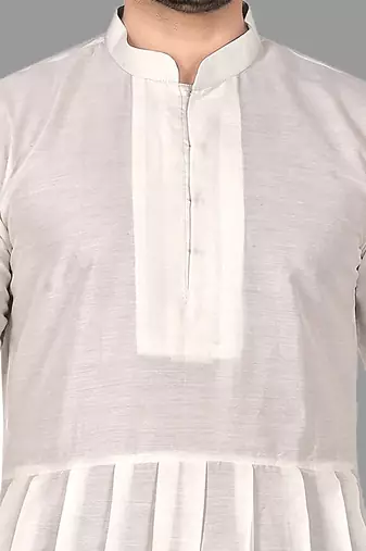 Mens pattern stitched anarkali kurta with churidar kurta-pajama