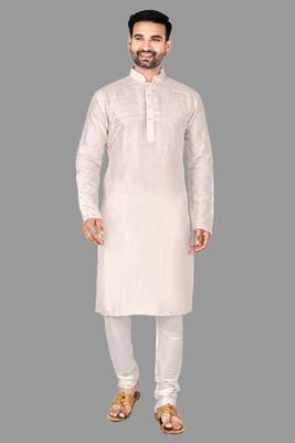 Mens plating work done in front  kurta-pajama 1