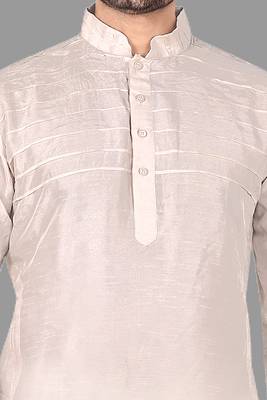 Mens plating work done in front  kurta-pajama 3