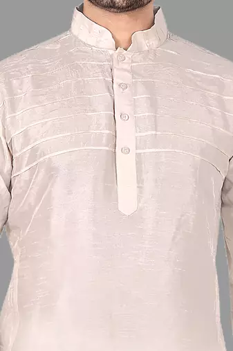 Mens plating work done in front  kurta-pajama