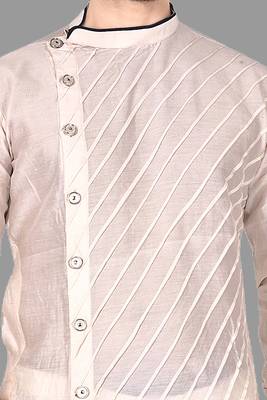 Mens pattern stitched plating with kurta churidar kurta-pajama 2