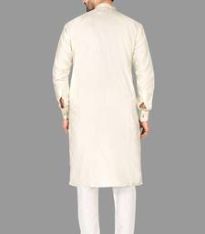 Mens pattern stitched plating with kurta churidar kurta-pajama