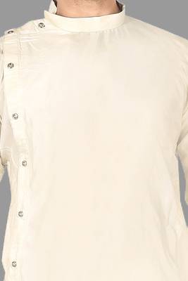 Mens pattern stitched plating with kurta churidar kurta-pajama 3