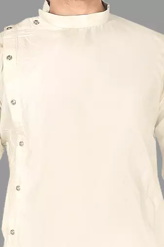 Mens pattern stitched plating with kurta churidar kurta-pajama