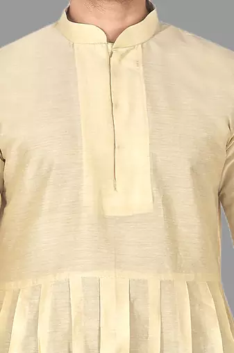 Mens pattern stitched anarkali kurta with churidar kurta-pajama