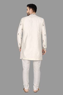Mens hand work done semi indo all over front,collar & sleeves indo-western-dresses 2