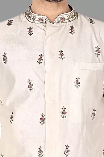 Mens hand work done semi indo all over front,collar & sleeves indo-western-dresses
