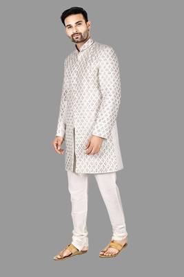 Mens hand work done semi indo all over front,collar & sleeves indo-western-dresses 4