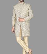 Mens hand work done semi indo all over front,collar & sleeves indo-western-dresses