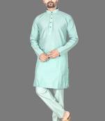 Mens pattern stitched kurta with churidar kurta-pajama