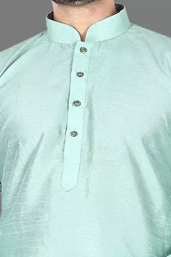 Mens pattern stitched kurta with churidar kurta-pajama
