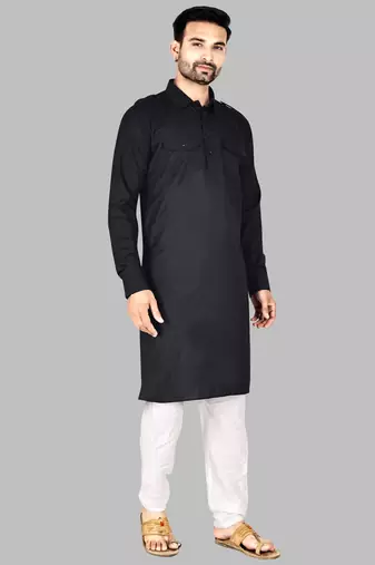 Mens pattern stitched stylish pathani with salwar kurta-pajama